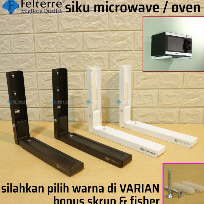 Siapkirim# Siku Microwave/Microwave Support/Rak Microwave - Hitam