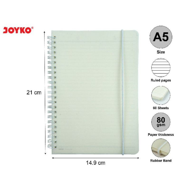 Notebook Joyko A5 NB 700 Buku Tulis Grid / Garis / Polos / Dotted