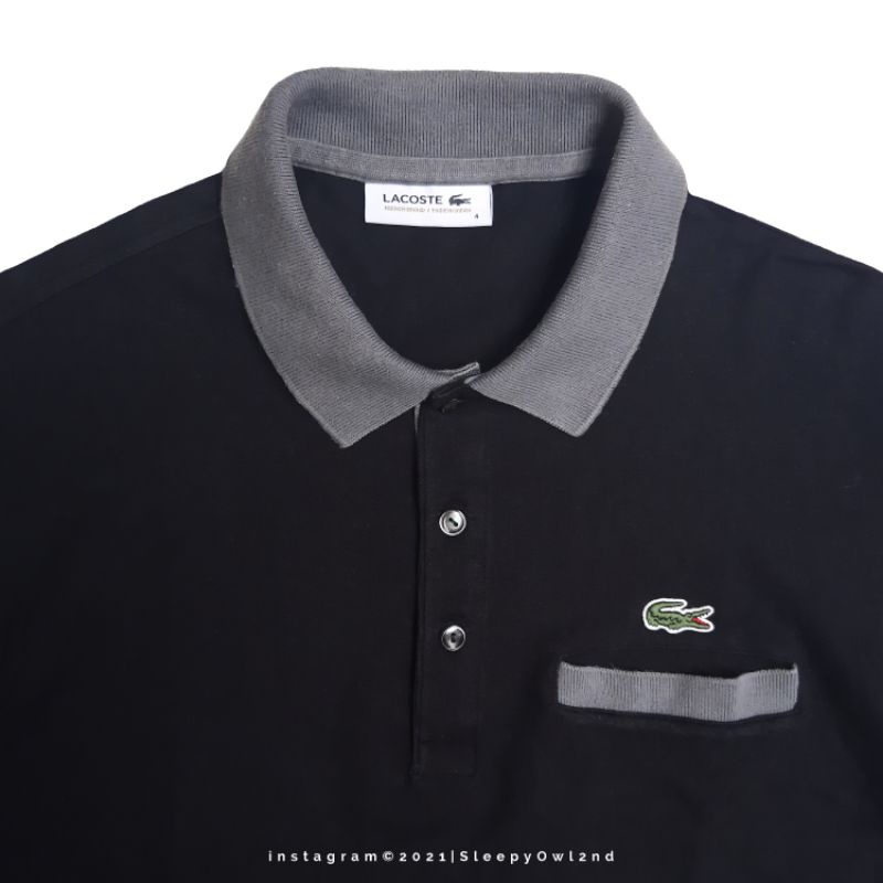 Polo Shirt Lacoste Black Authentic