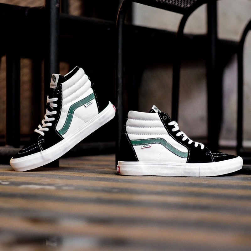 VANS SK8-HI PRO BLACK/ALPINE ORIGINAL 100%