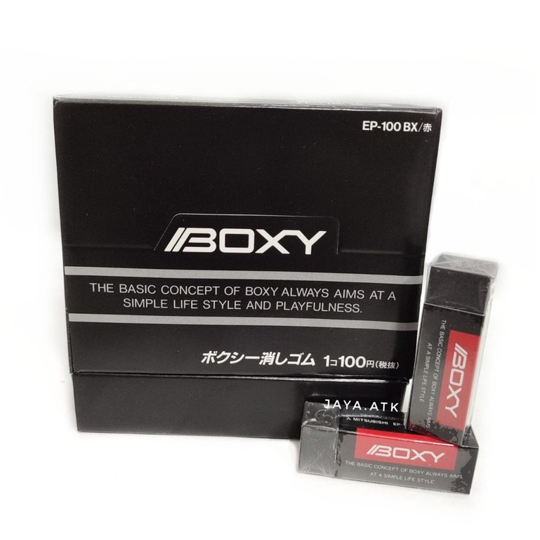 

PENGHAPUS PENSIL HITAM STIP BOXY EP-100 BESAR MITSUBISHI BLACK ERASER