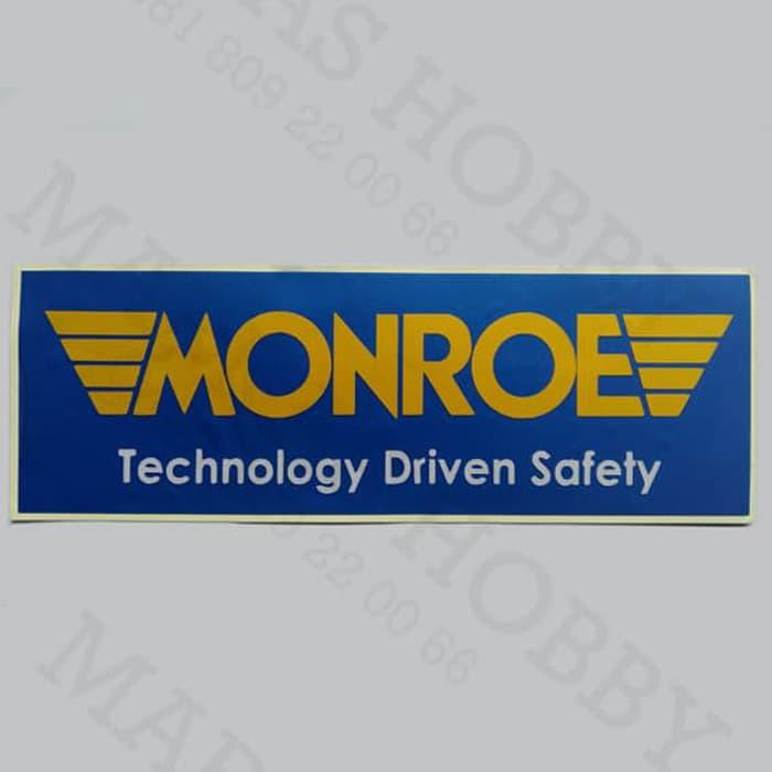 

Stiker / Sticker Monroe Technology Driven Safety Blue Color