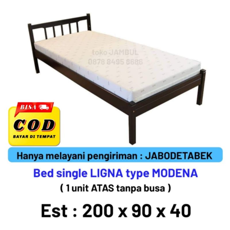 Dipan 90x200 BED TEMPAT TIDUR RANJANG ATAS LIGNA type MODENA