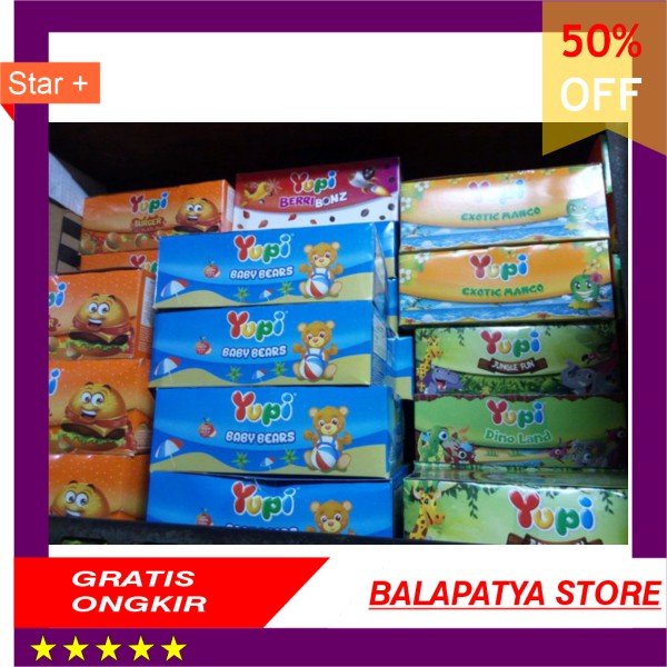 

TERLARIS !!! yupi bear 24pcs