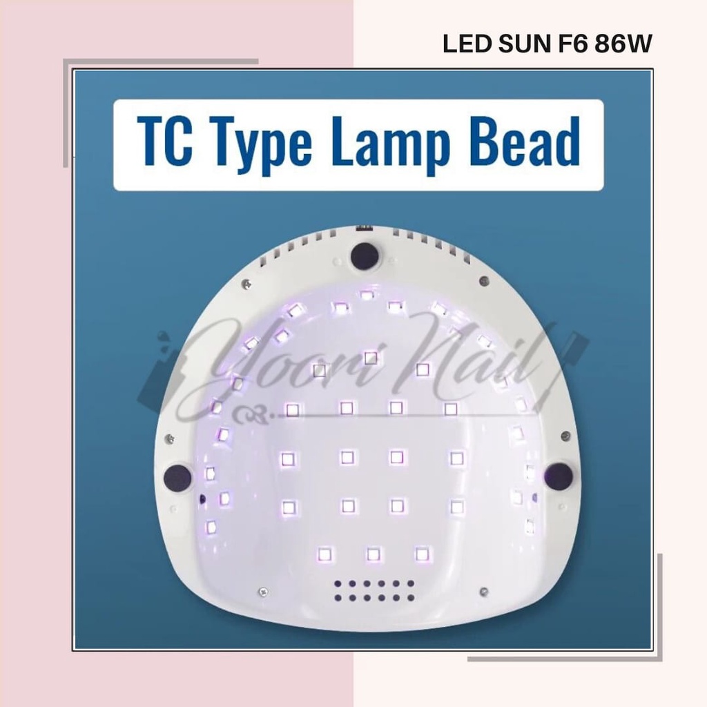 SUN LED F6 86W uv lamp nail dryer pengering kutek gel polish