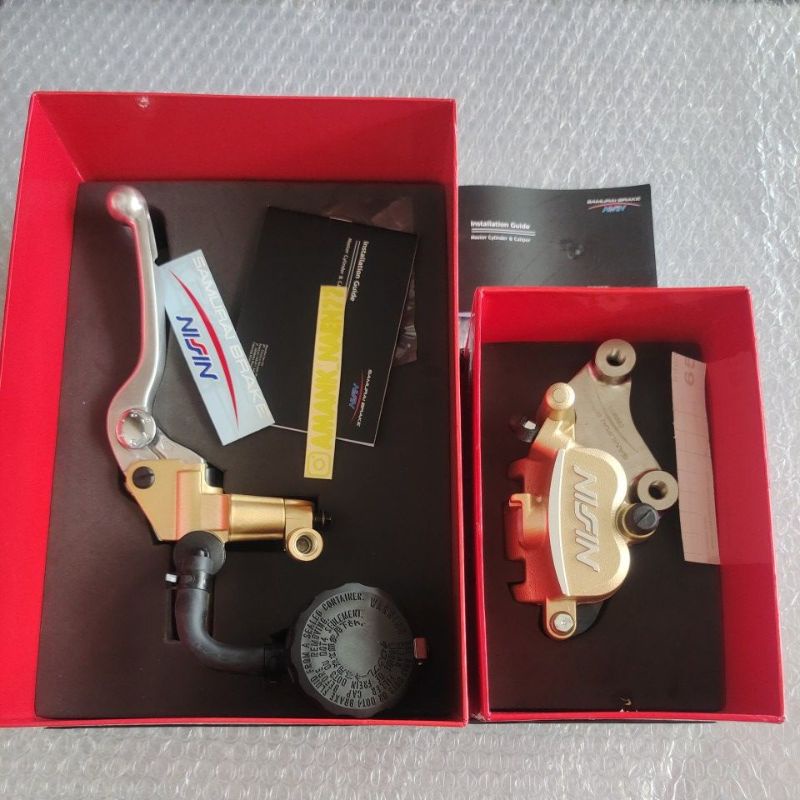 master Assy + kaliper Nissin samurai f1zr Jupiter gold 220 / 300 mm