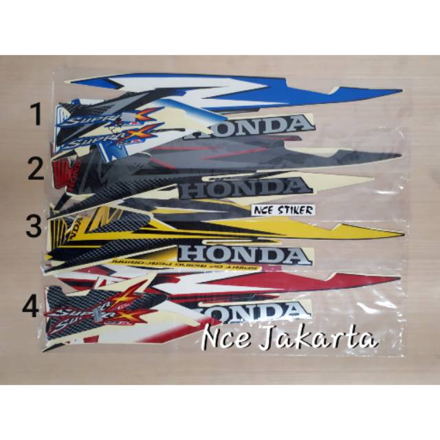 STIKER STRIPING SUPRA X 125R TAHUN 2007