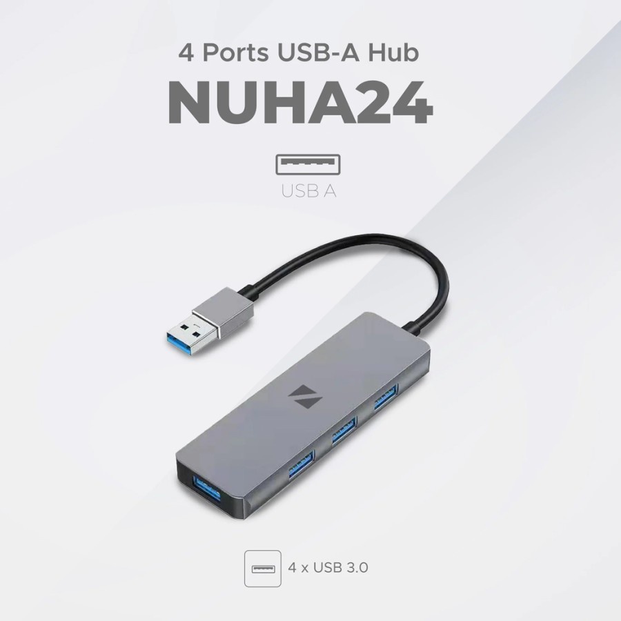 Noir NUHA24 4 in 1 USB 3.0 HUB 4 Port USB Type A