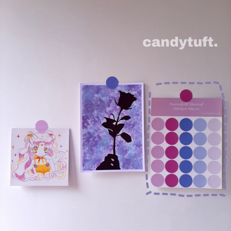 

Sticker dot deco Kertas Dekor MACARON DOTS deco bujo Paper Sticker DIY Planner Scrapbook
