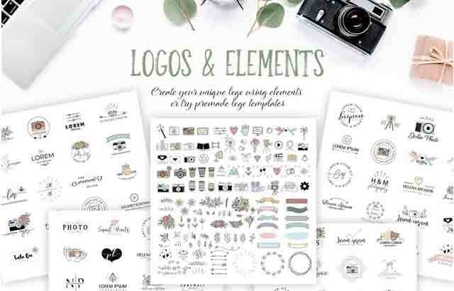 Photography Logo Pack - Photoshop &amp; Illustrator