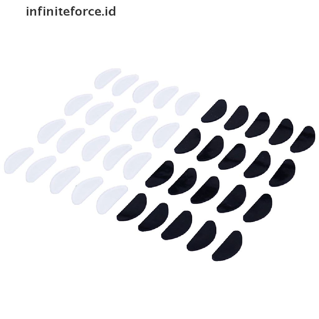 Infiniteforce.id 10pcs Bantalan Hidung Bahan Silikon Tipis Anti Slip Untuk Kacamata