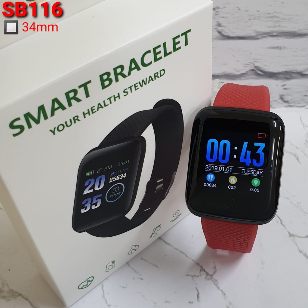 jam tangan Smartwatch 116 Plus Jam Tangan Pria/wanita Smartwatch Jam Tangan Pintar Jam Tangan Cowok