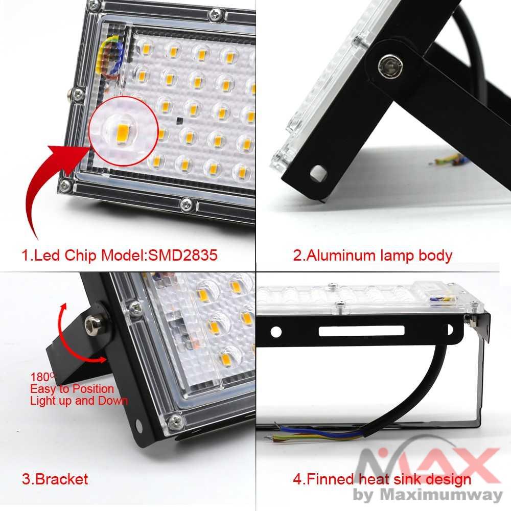 Lampu Sorot Super terang Flood Light 4500 Lumens 50W Daylight 5000K