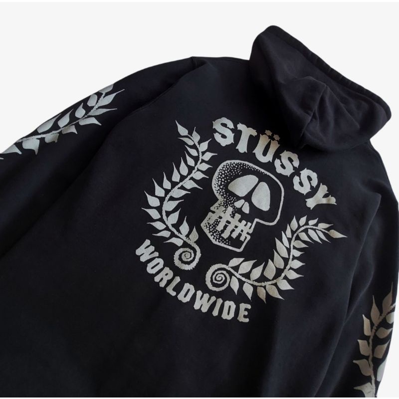 Jaket Zip Hoodie Stussy Vintage Original Second Bekas Preloved
