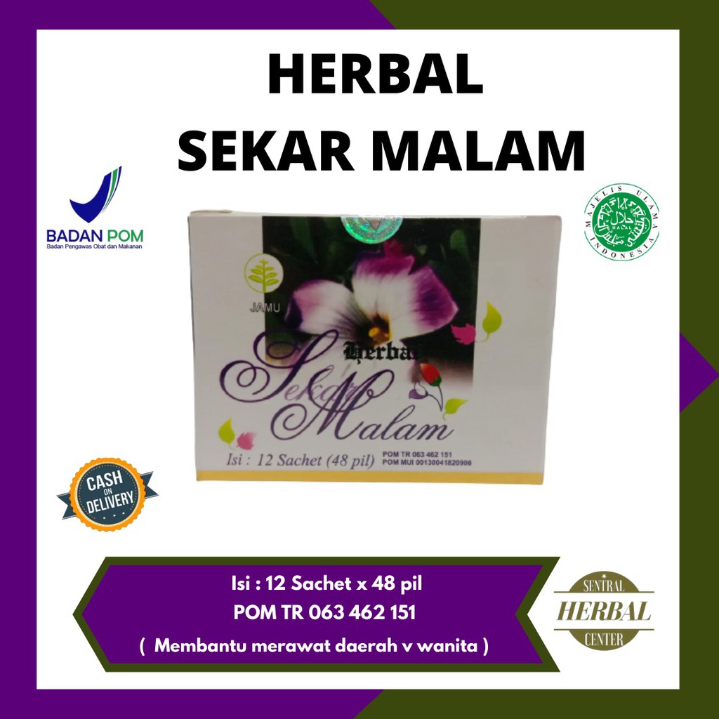 Jual Sekar Malam 12 Sachet 48.pil - Original I KESEHATAN DAERAH KEWANITAAN  | Obat Herbal Untuk Segala Macam Keluhan daerah Kewanitaan Indonesia|Shopee  Indonesia