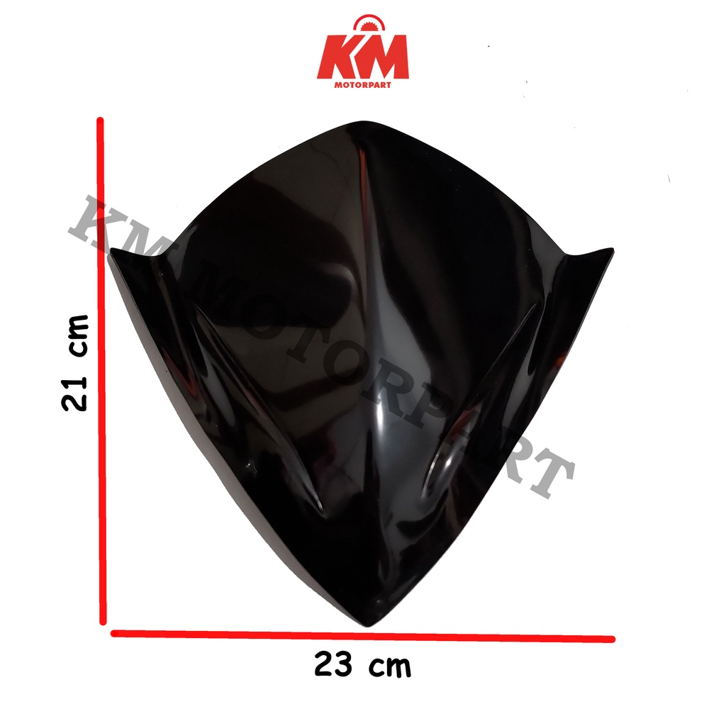 Visor Beat Fi Injeksi 2012 - 2014 TGP Windshield Honda Beat Lama Injection Hitam Pekat Black