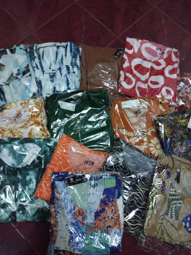 Cod Stelan Kemeja Katun Rayon. Pilih Warna Dan Motif Size L