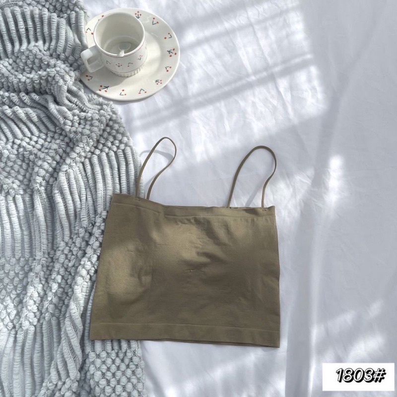 EJ - BR05 - Sling Tanktop / Crop Top / Atasan Wanita Bralette Push Up-BR01 HIJAU