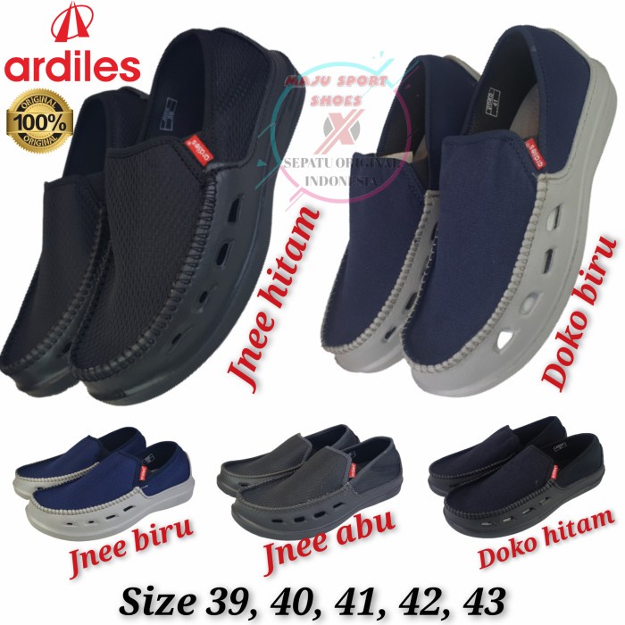 SEPATU SLIP ON PRIA ARDILES JNEE ENTENG / SEPATU ARDILES KARUNG ORI - doko biru, 39