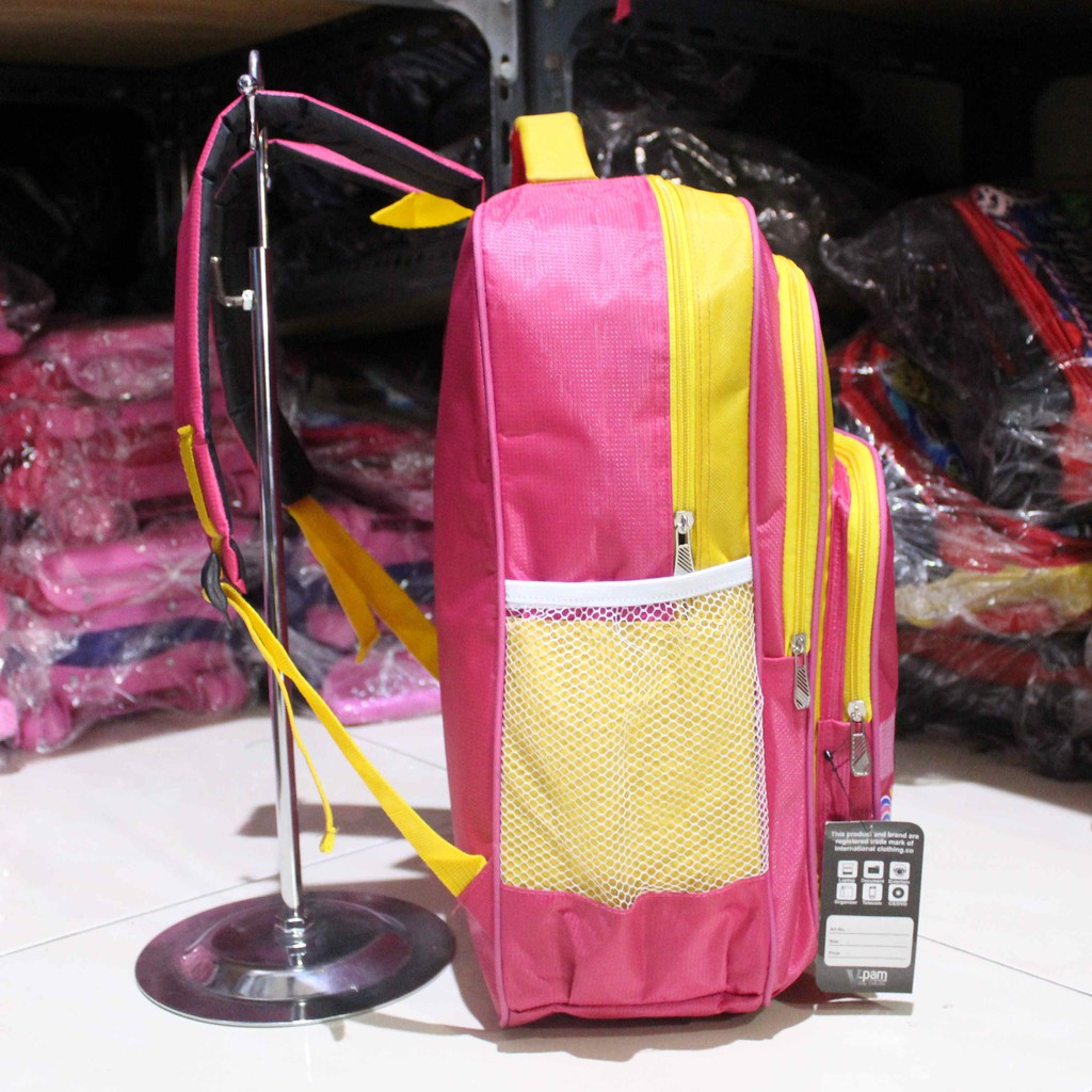 Obral Diskon Tas Gendong Cewe TK SD Ransel Anak Perempuan Motif Kartun Giraffe Lucu Bagus Murah Awet