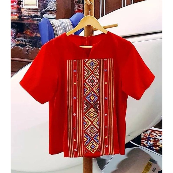 BLUSIM BLOUSE TENUN BUNA, BLOUSE TENUN NTT, BLOUSE ETNIK, BAJU ETNIK TENUN