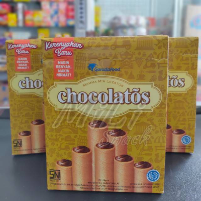 

Chocolatos - Classic Wafer Roll (box isi 24 pcs)