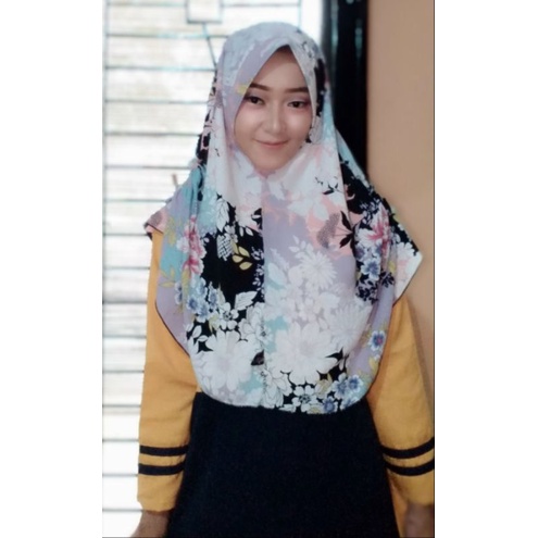 jilbab instan wolfis serut kiri kanan