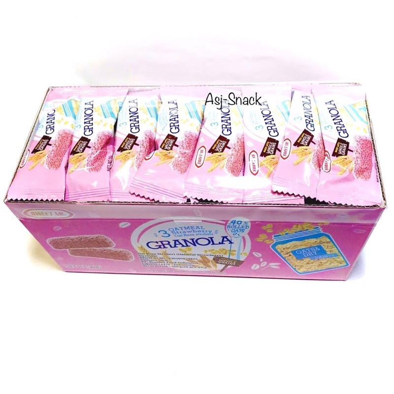 

Nafariz724 Granola Oatmeal Rasa Susu Stawberry ( 30 Pcs X 6G )