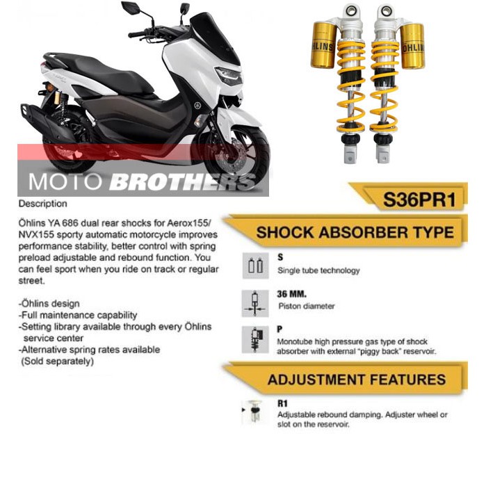 SHOCKBREAKER / SHOCKBREKER / SHOCK OHLINS ALL NEW NMAX 2020