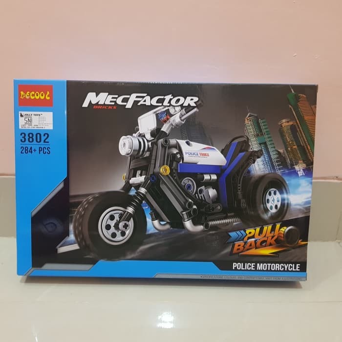 BISA COD Grosir Mainan Brick Lego Motor Polisi - Mainan Susu Block Motor Polisi BERKUALITAS
