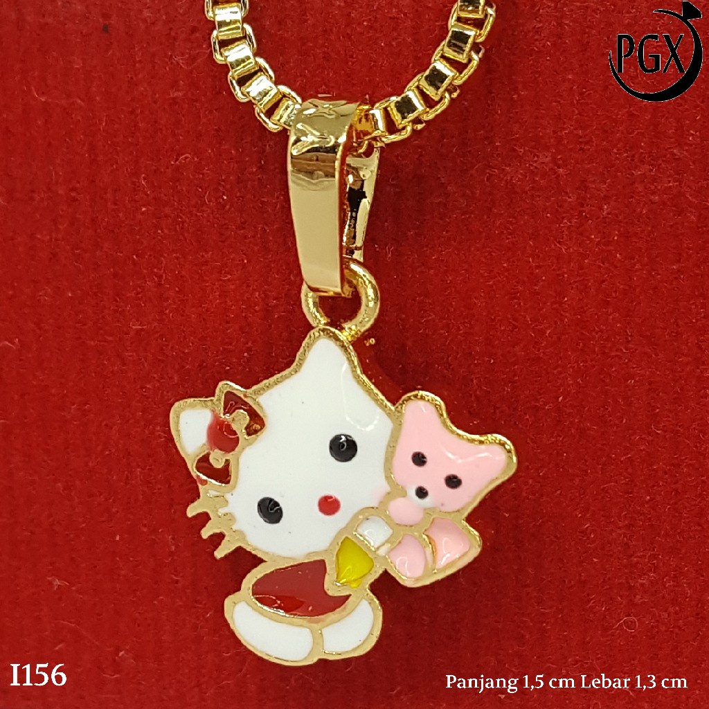 PGX Liontin Kalung Xuping Wanita Perhiasan Lapis Emas Aksesoris Fashion - I156