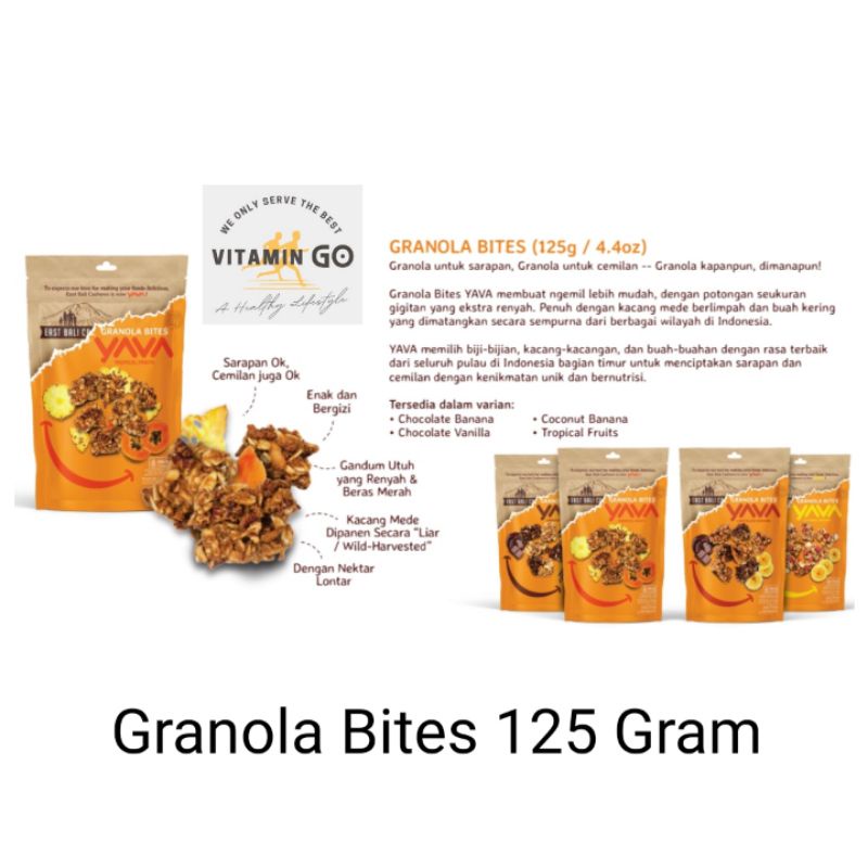 

East Bali Cashews Granola Bites 125 g (Yava Bali), Granola With Cashews 200 g, Granola Puffs 50 g, Go Nola 30 g