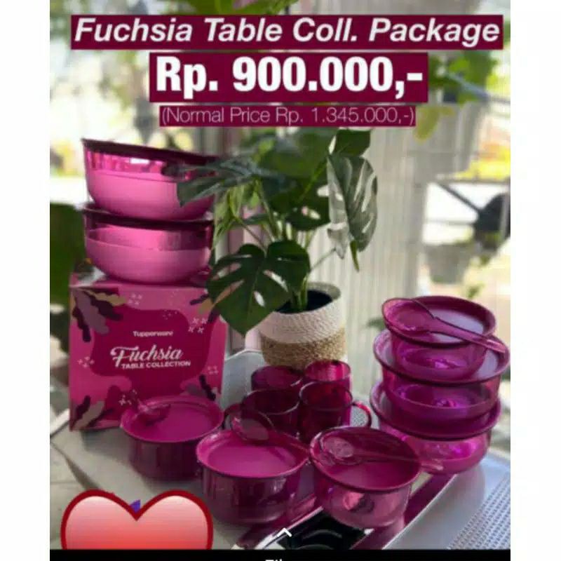Paket Fuchsia Table Collection (16 item)