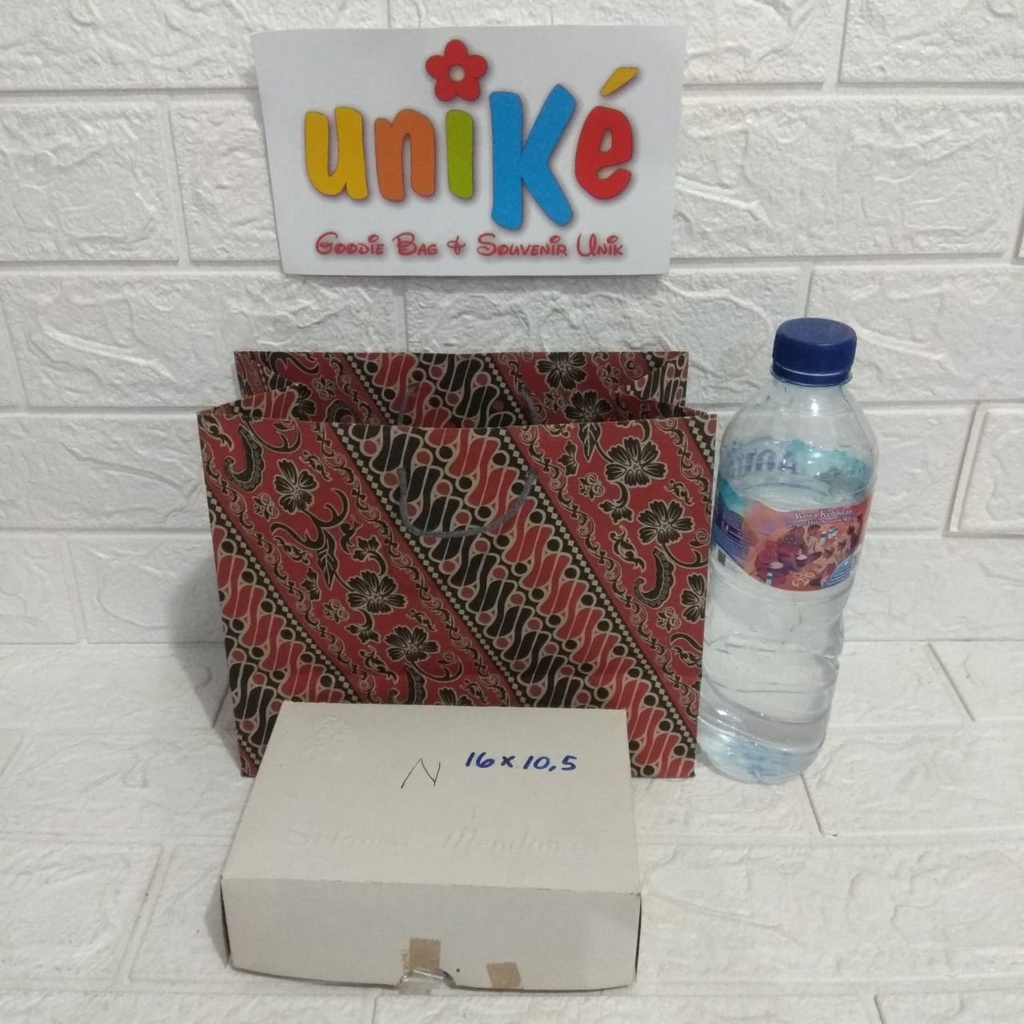 TAS KERTAS PAPER BAG PBR5 Tidur Motif Batik Cocok untuk Dos Kue Roti  Harga murah grosir kraft