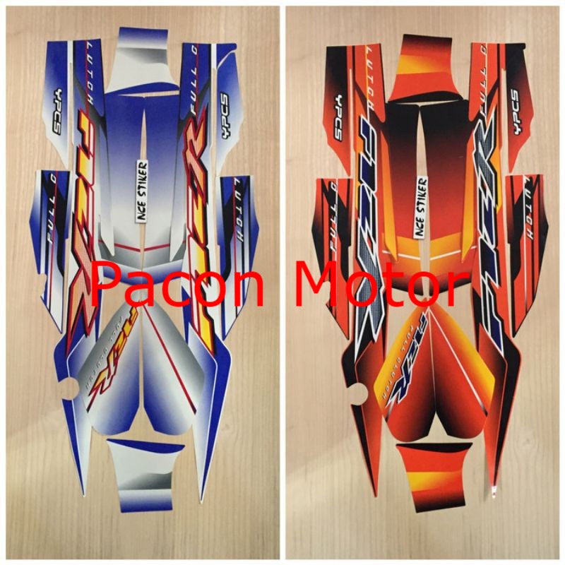 Stiker striping F1ZR 2003/2004 - Orange biru