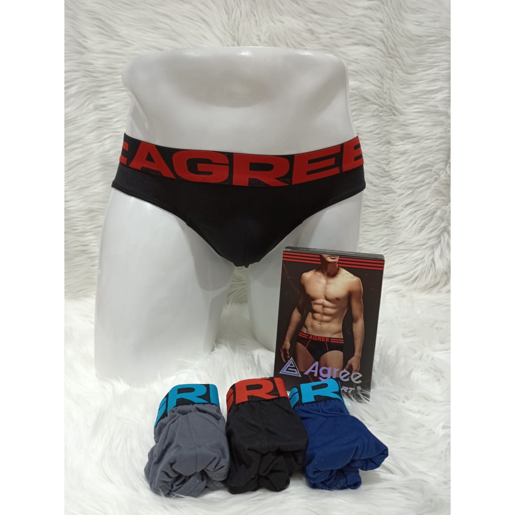 3 PCS CELANA DALAM PRIA | CELANA DALAM AGRE ART.2317 | CELANA DALAM EXCLUSIVE MEN'S BRIEFS