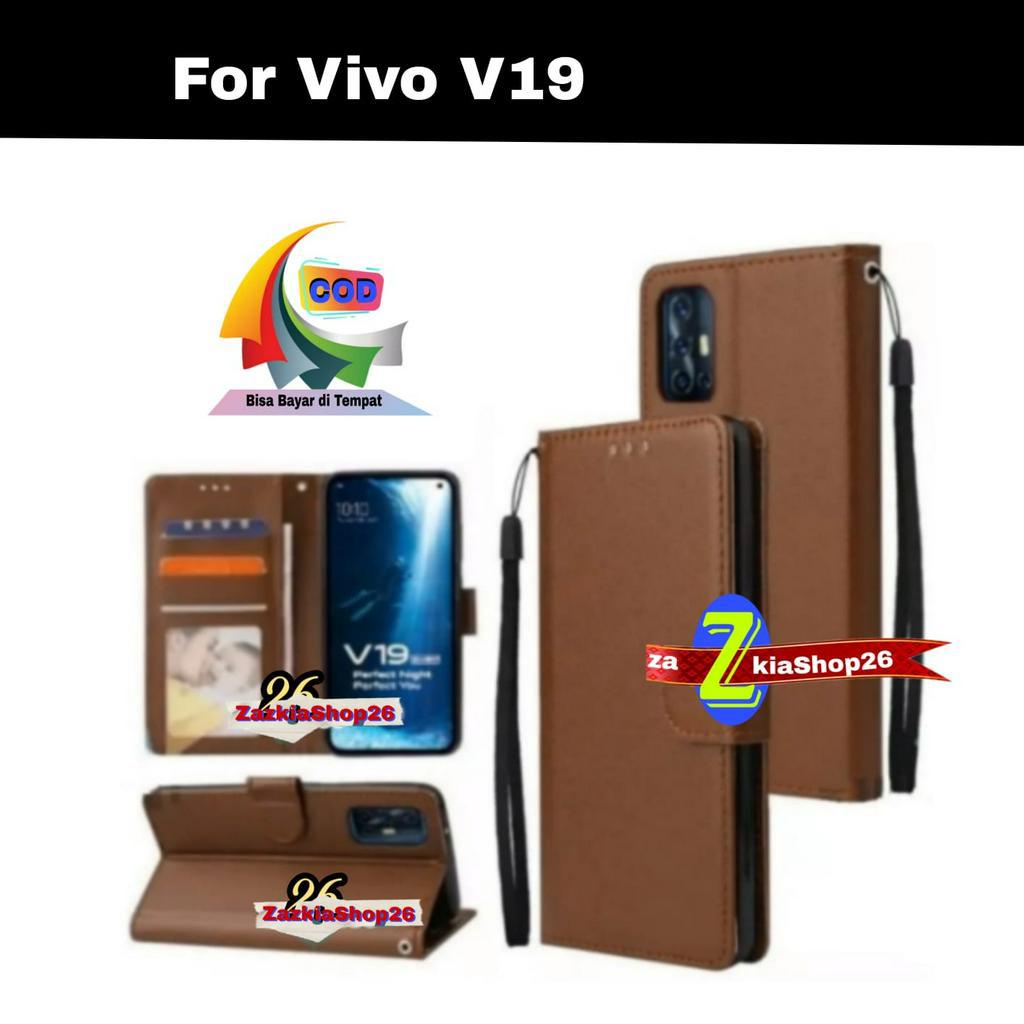 CASE FLIP CASE DOMPET KULIT FOR VIVO V19 CASING DOMPET-FLIP COVER LEATHER-SARUNG HP