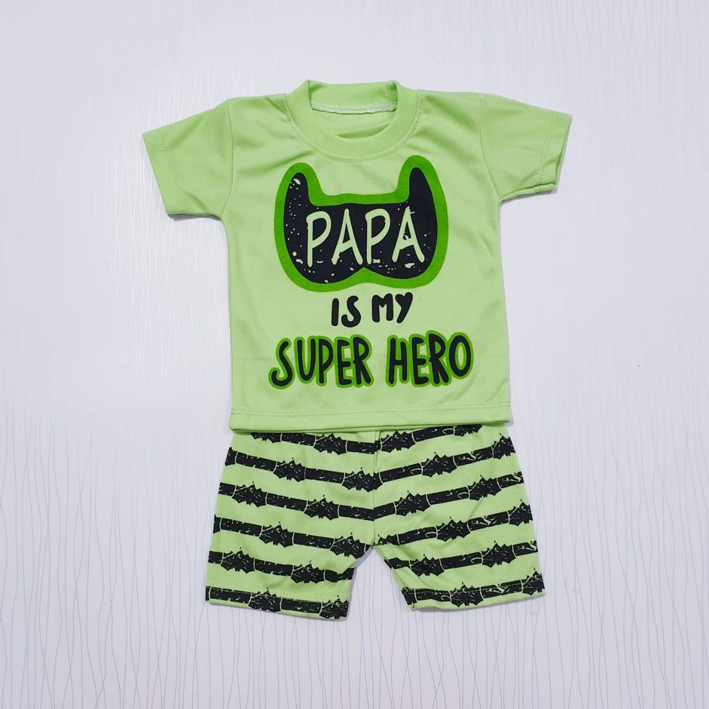 setelan anak laki-laki pakaian bayi baju baby gracia super hero