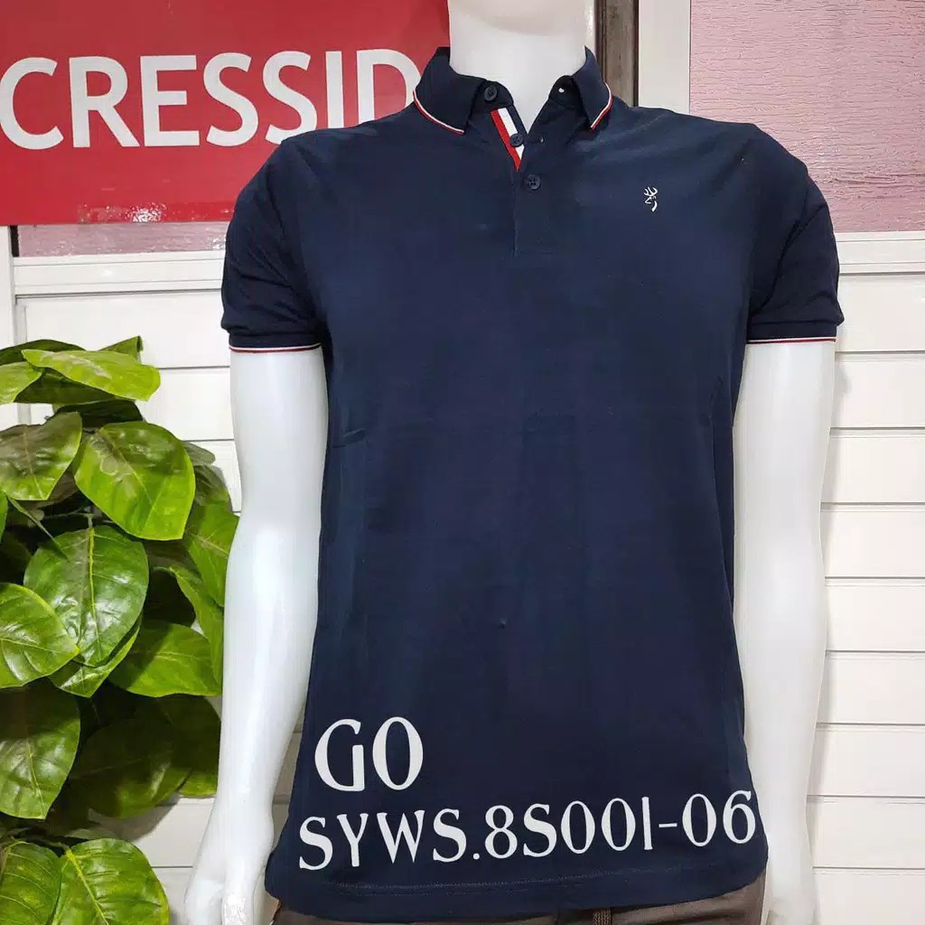 gos CRESSIDA SYWS POLO T-SHIRT Pakaian Pria Atasan Kaos Polo Berkerah Wangky Polo Lengan Pendek