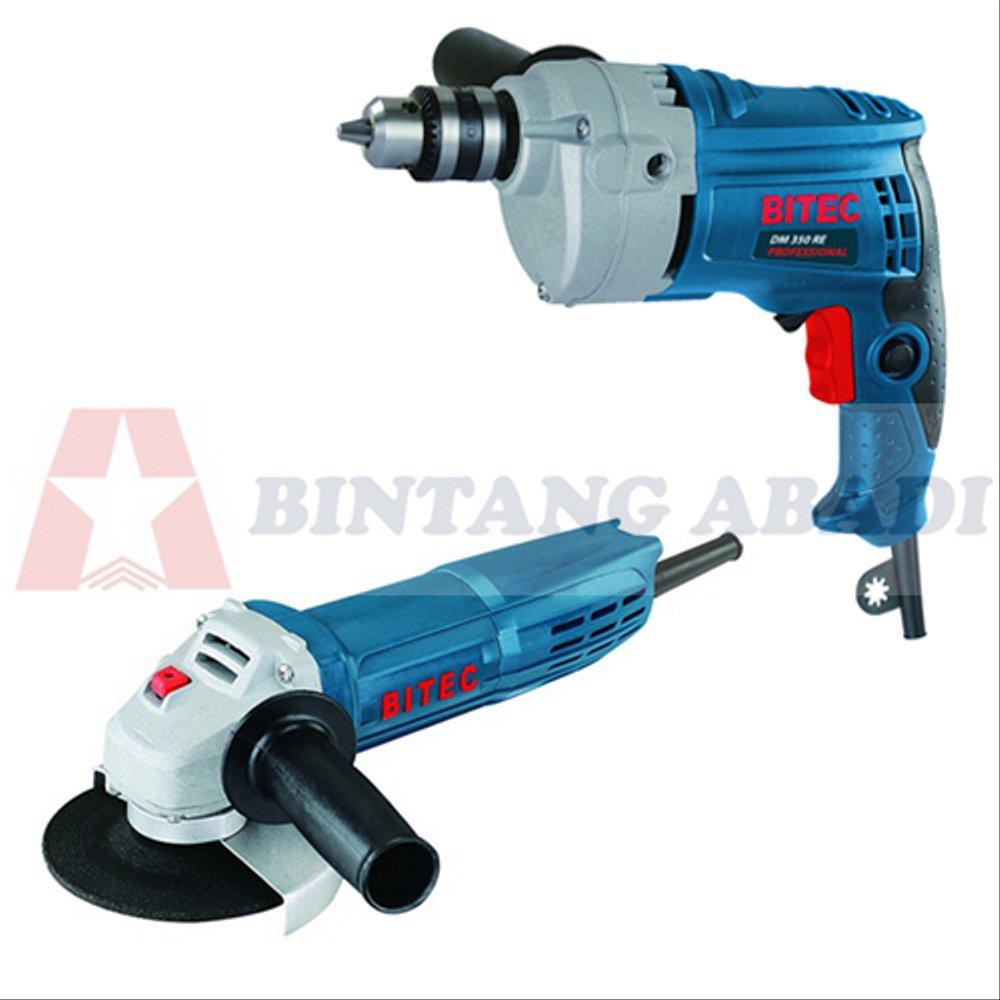 Bitec Mesin Bo tools n parts r 10 mm DM 350 RE + Mesin Gerinda Tangan 4" GM 9523 tool