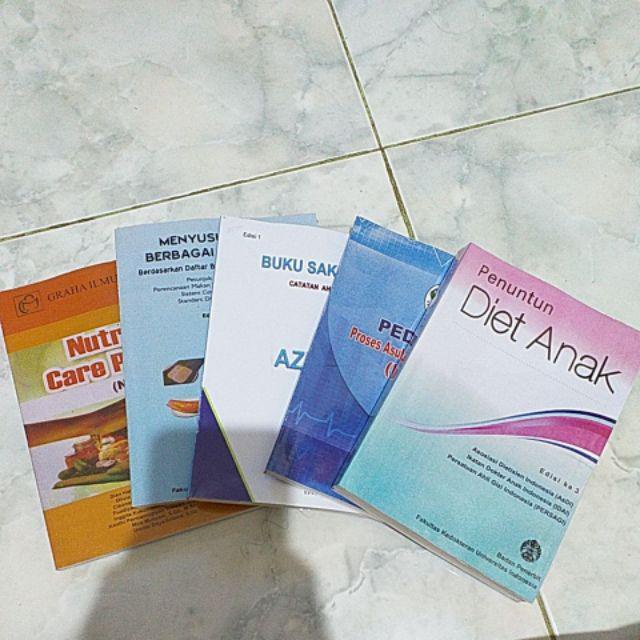 BUKU KESEHATAN - DIAGNOSIS GIZI, NCP, NUTRITION CARE PROCESS, BUKU SAKU GIZI NUTRITION CARE PROCESS, PENUNTUN DIET, PENATALAKSANAAN DIET ANAK PADA PASIEN, KAMUS GIZI, NCPT, IDNT, PGAT, PGRS [ORIGINAL]