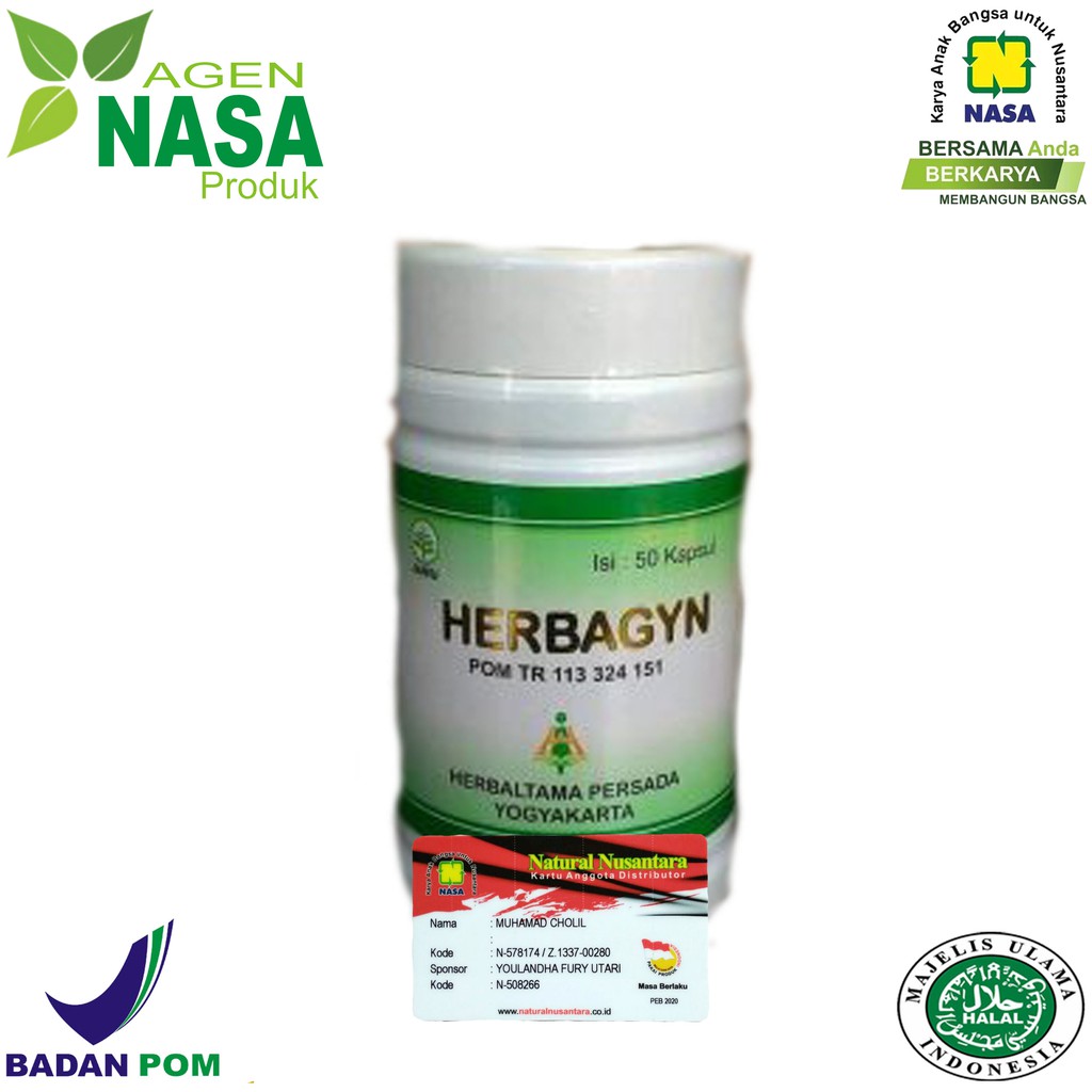 Herbagyn Original Nasa Obat Kolesterol / Agen Nasa Produk