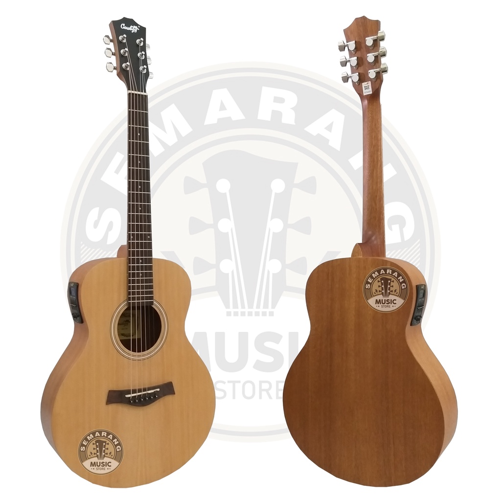 ORIGINAL!!! Gitar Akustik Elektrik Import Merk Cowboy GW-2 NA GW 2NS Equalizer Tuner Prener New