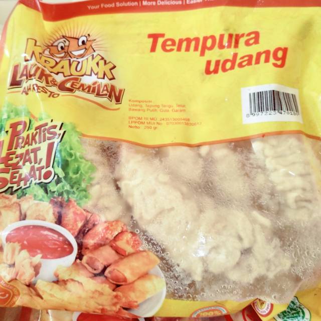 

Aneka Frozen food murah tempura udang bebas MSG