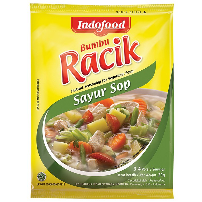 Indofood Bumbu Racik Sayur Sop x 10 Pcs | Shopee Indonesia