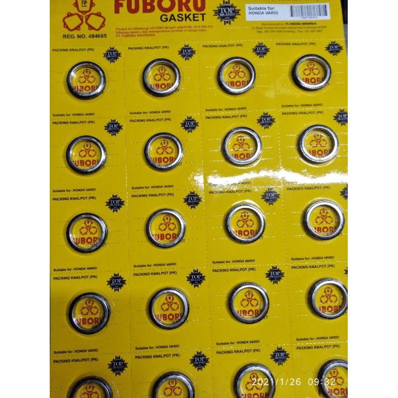 paking knalpot/asbes paking knalpot vario/beat fuboru