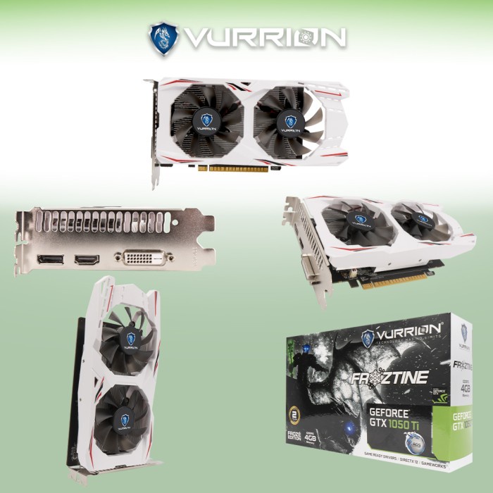 VGA NVIDIA VURRION GTX 1050 TI 4GB GDDR5 128-Bit