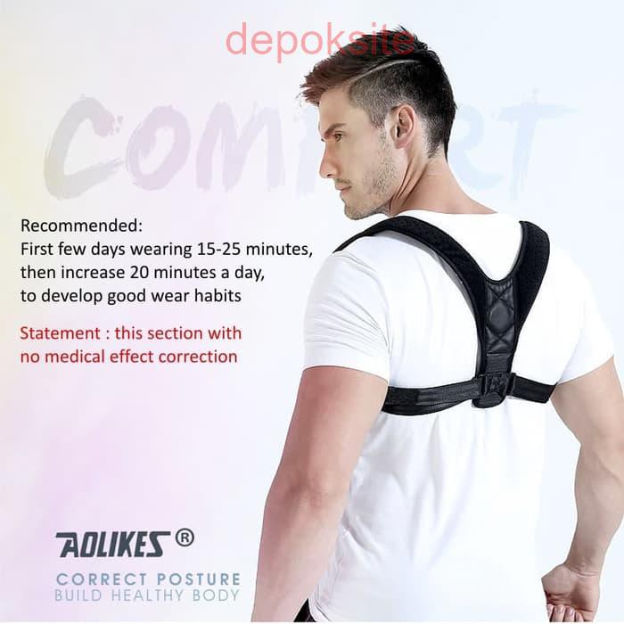 Aolikes 3101B Back Support Posture Corrector Terapi Koreksi Penegak Punggung Badan Terapi Tegap