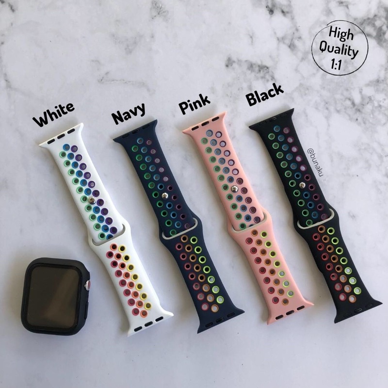 STRAP SMARTWATCH APPLEWATCH IWO SPORT BAND NIKE PRIDE EDITION 38mm 40mm 42mm 44mm iwatch series 1 2 3 4 5 6 SE