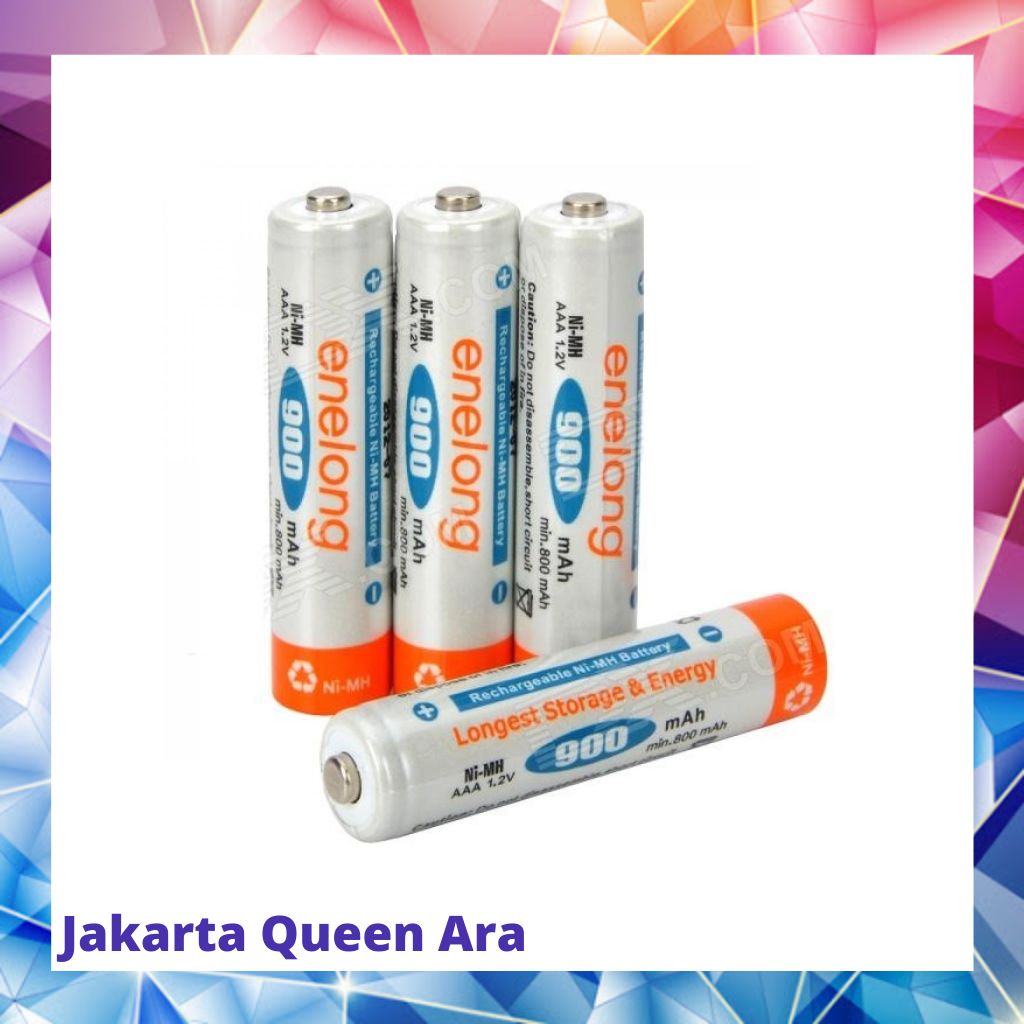 Enelong Baterai Cas Rechargeable Ni-Mh AAA 900mAh 4PCS - HR03 / MN240